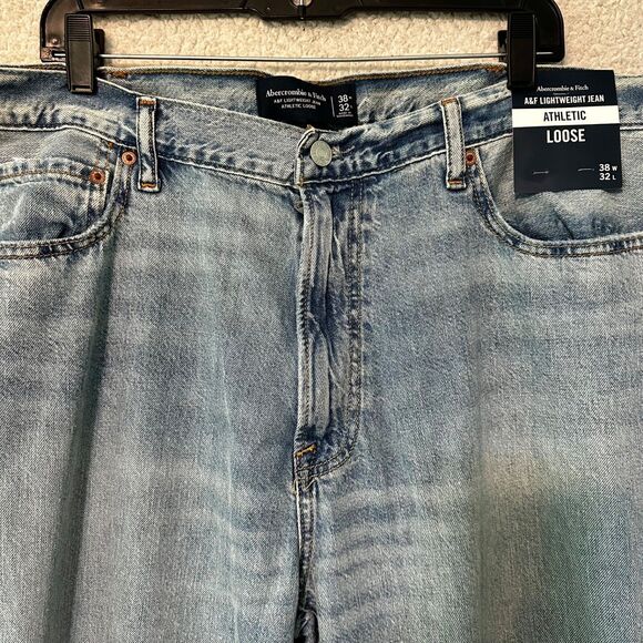 Abercrombie & Fitch Lightweight Jean Athletic‎ Loose 38X32 - Picture 3 of 16